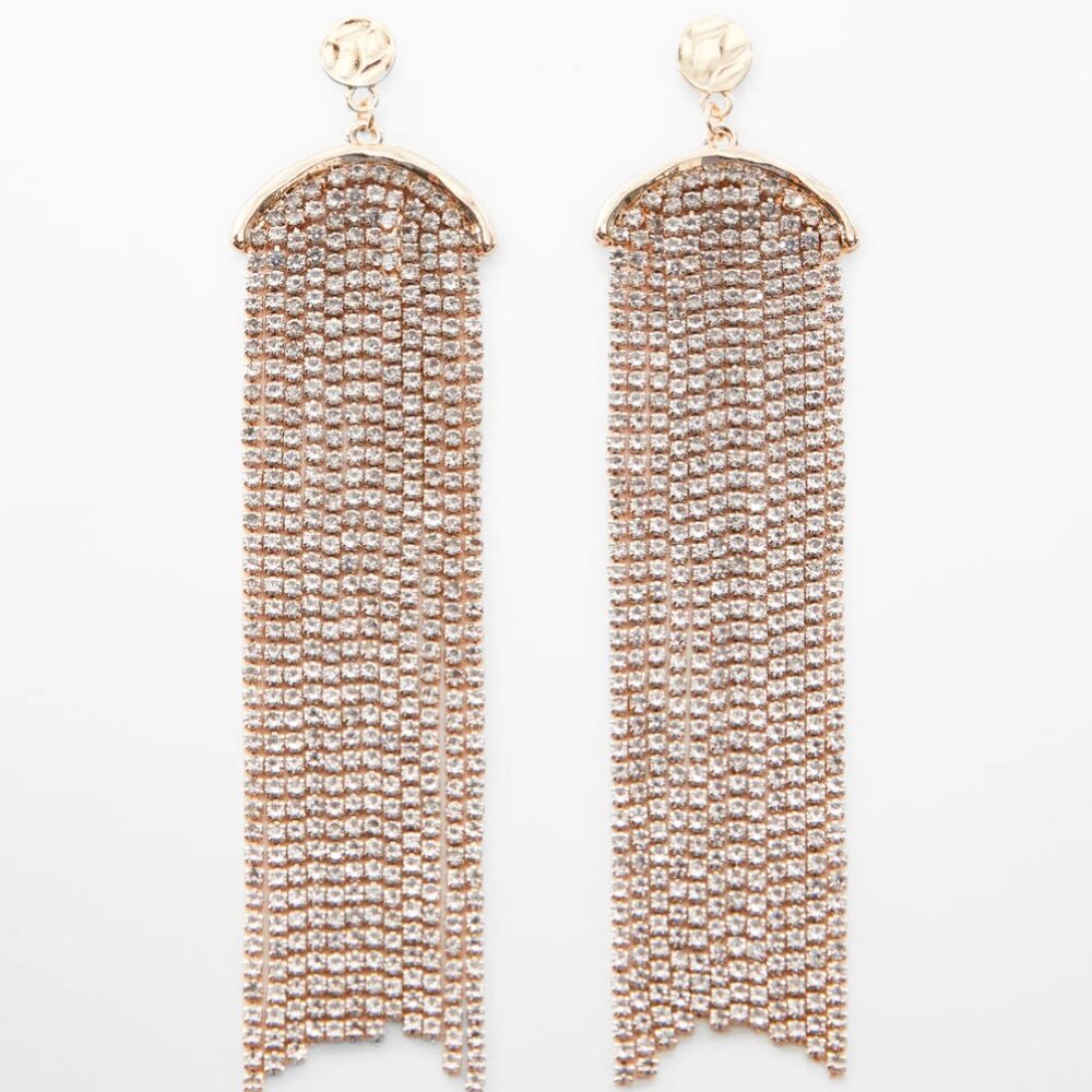 Mango Crystal Waterfall Earrings